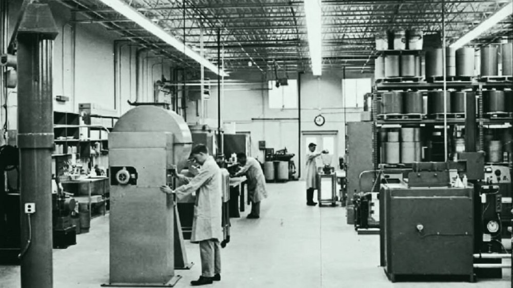 Historic photo of the Crucible research centre in 1964 at Vesuvius